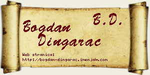 Bogdan Dingarac vizit kartica